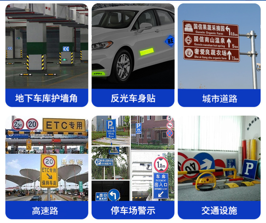 高強(qiáng)級(jí)新國(guó)標(biāo)三類反光膜適用場(chǎng)景